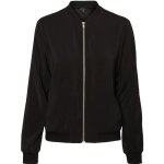 Vero moda coco - blouson bomber femme noir � fermeture �clair manches longues