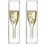 Verres à champagne en cristal à double paroi en vrac verre tulipe classique sans poignée en verre transparent ... Verres à champagne en cristal à double paroi en vrac verre tulipe classique sans poignée en verre transparent ...