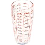Verre doseur pichet 50 cl gradu en verre epais luminarc ( lot de 2 )