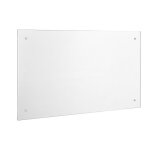 Verre fond de hotte 90x50cm verre clair la cuisinire protection contre les claboussements de gras