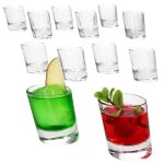 Verres  liqueur - mambocat - pisa - lot de 12 - verre transparent - 20ml & 40ml
