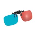 Verres de lunettes 3d amovibles  technologie anaglyphique