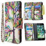 Verre tremp� + etui protection housse en cuir pu portefeuille etui magn�tiqueetui pour samsung galaxy ...