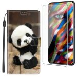 Verre tremp� + etui pour samsung galaxy s23 ultra portefeuille fentes de cartes housse antichoc tpu pu ...