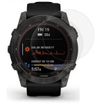 Verre tremp� pour garmin fenix 7 - 7 solar - 7 sapphire solar [lot de 2] film protection ecran montre ...