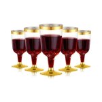 Verres  vin en plastique verres de dgustation de vin dors tasses  vin rutilisables pour champagne ...