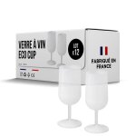 Verres � vin r�utilisables eco cup 12cl (18cl � ras bord) made in france - fabriqu� en en polypropyl�ne ...