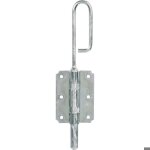 Verrou ba�onnette zingu� blanc - 300 mm - jardinier massard