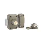 Thirard verrou haute s�ret� � bouton - cylindre 45 mm 8 goupilles 4 cl�s �poxy beige