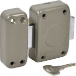 Verrou de cave yale yv25c - 35 - cylindre 5 goupilles diam�tre 23 mm - 4 cl�s - beige