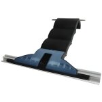 Verrou porte de garage - zurfluh - feller - 4 maillons - noir - permet la liaison au tube par bague