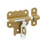Verrou de porte targette porte cadenas 50 mm bronze