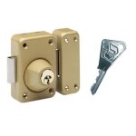 Verrou m�canique 764v vachette - a bouton - v136 - vernis - sans cylindre - 16109000