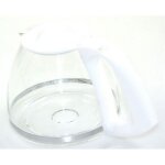 Verseuse blanche pour cafetière moulinex - capacité 12l - café moulu compatible Verseuse blanche pour cafetière moulinex - capacité 12l - café moulu compatible