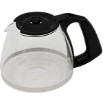 Verseuse pour cafetire moulinex fh900110 - noir - verre - 15 tasses - accessoire pour caf moulu