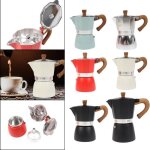 Vert - cafetière italienne aluminium 150 ml machine à expresso pour cuisinièreavec poignée classique ... Vert - cafetière italienne aluminium 150 ml machine à expresso pour cuisinièreavec poignée classique ...