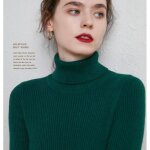 Vert fonc pull  col roul