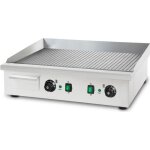 Plancha lectrique professionnelle vertes - fd5 - g7 - 03 - 4400 w - rainure - collecteur de graisse ...
