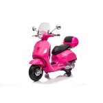 Vespa pour enfants gt - batterie 6v - 3  6 ans - avec musique - rose
