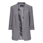 Veste blazer 3 / 4 femme pieces bosella - gris polyester