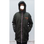 Veste 3quarts coupe vent impermable double sherpa chevignon kaki - homme - randonne
