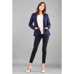 Veste blazer femme en laine river woods - rayures - manches longues - coupe normale