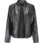 Veste de blazer outdoor printemps automne femme de marque veste en cuir femme blouson standup femme noir ...