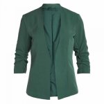 Veste blazer stretch sans col - vila - femme - vert fonce - toutes saisons Veste blazer stretch sans col - vila - femme - vert fonce - toutes saisons