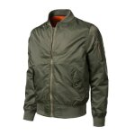 Veste bomber - funmoon - hommes - casual - slim - zipper - vert Veste bomber - funmoon - hommes - casual - slim - zipper - vert