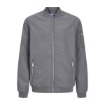 Veste bomber - jack & jones - rush - enfants - gris - 100% polyester - coupe classique