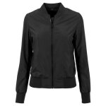 Veste bomber en nylon pour femme noir - build your brand - taille m