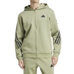 Veste  capuche - adidas - future icons 3 - stripes - vert - manches longues - coton mlang