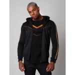 Veste  capuche  imprim carreaux et bandes bicolores - homme - project x paris