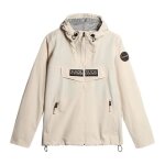 Veste  capuche napapijri rainforest open s - beige - montagne - manches longues - mixte - respirant