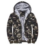 Veste  capuche paisse - insfity - camouflage vert - homme