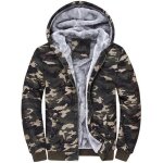 Veste cardigan blouson de hiver homme militaire camouflage epais chaud en mlange - vert militaire - ...