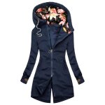 Veste chaude à capuche zippée pour femme - remycoo - ay? - bleu - veste multi - poches Veste chaude à capuche zippée pour femme - remycoo - ay? - bleu - veste multi - poches