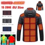 Veste chauffante � capuche - mixte - ski - 15 zones de fi�vre - 3 niveaux de chauffage