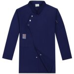 Veste de chef homme manches longues - demeuble - respirabilité optimale - cuisine bleu Veste de chef homme manches longues - demeuble - respirabilité optimale - cuisine bleu