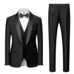 Veste + gilet + pantalon + noeud papillon costume homme mariage business slim fit smoking men suits xd42 ... Veste + gilet + pantalon + noeud papillon costume homme mariage business slim fit smoking men suits xd42 ...