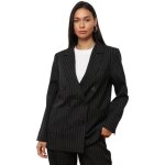 Veste de costume croisée à rayures - noir - homme Veste de costume croisée à rayures - noir - homme