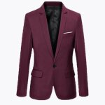 Veste de costume homme couleur unie veste droite complet - veston veste ville costume de casual vtements ...
