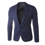 Veste de costume homme - leoclotho - xl - noirbleu - bleu - homme - adulte