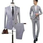 Veste de costume homme - leoclotho - xs - couleur gris