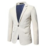 Veste de costume homme velours côtelé blazer slim fit elegant col tailleur couleur unie pour printemps ... Veste de costume homme velours côtelé blazer slim fit elegant col tailleur couleur unie pour printemps ...