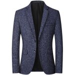 Veste de costume en laine homme - bleu - chaude blazer casual automne printemps Veste de costume en laine homme - bleu - chaude blazer casual automne printemps