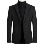 Veste de costume en laine pour homme - noir - chaud et décontracté Veste de costume en laine pour homme - noir - chaud et décontracté