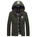 Veste en coton coupe - vent pour hommes veste trench - coat À capuche veste de mode jeunes hommes Veste en coton coupe - vent pour hommes veste trench - coat À capuche veste de mode jeunes hommes