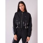 Veste courte - project x paris - femme - poches oversize - matire rflchissante - lastique