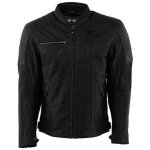 Veste en cuir cooper noir - rusty stitches - lonsdale - homme - taille 3xl Veste en cuir cooper noir - rusty stitches - lonsdale - homme - taille 3xl